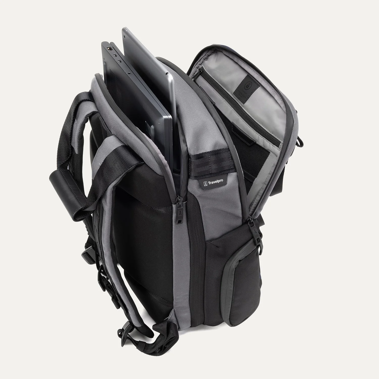 Travelpro® Altitude™ Medium Expandable Laptop Backpack 25-30L- Stellar Navy/Grey - Image 24