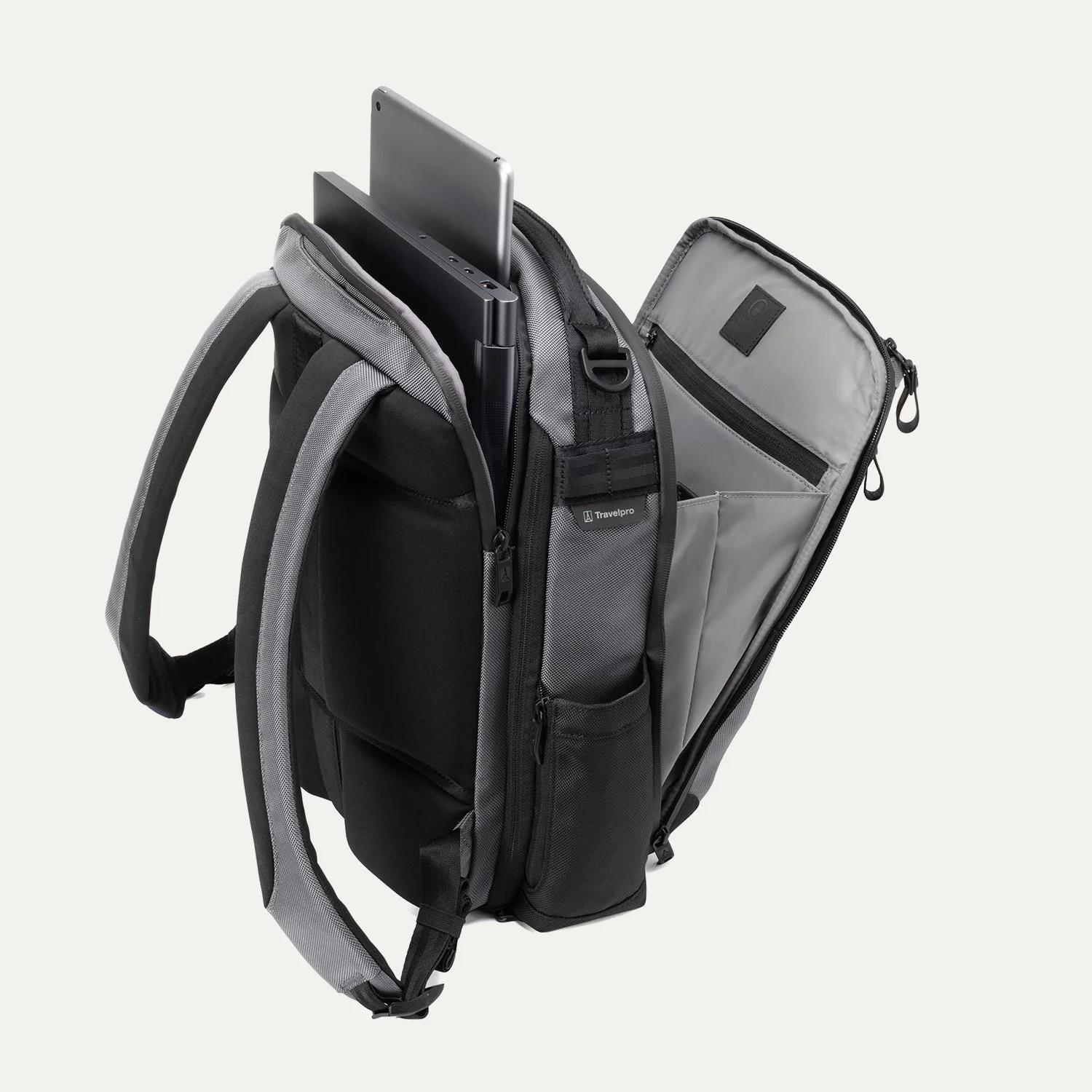 Travelpro® Altitude™ Slim Expandable Laptop Backpack 20-24L- Stellar Navy/ Grey - Image 16